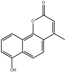 7-Hydroxy-4-Methyl-2H-naphtho(1,2-B)pyran-2-one 구조식 이미지