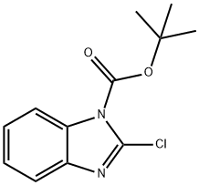 2-Chloro-benzoiMidazole-1-carboxylic acid tert-butyl ester Structure