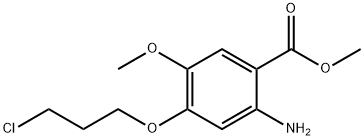 2-아미노-4-(3-클로로프로폭시)-5-메톡시벤조에이트 구조식 이미지