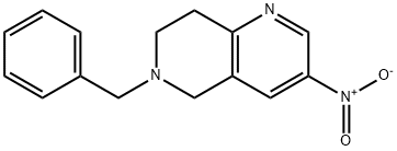 6-Benzyl-3-nitro-5,6,7,8-tetrahydro-1,6-naphthyridine Structure