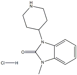 1-Methyl-3-(piperidin-4-yl)-1H-benzo[d]iMidazol-2(3H)-one hydrochloride 구조식 이미지