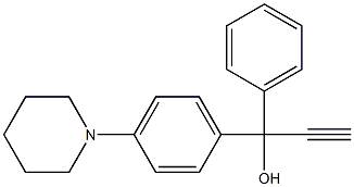 1-Phenyl-1-[4-(1-piperidinyl)phenyl]-2-propyn-1-ol, 97% 구조식 이미지