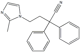 4-(2-Methyl-1H-iMidazol-1-yl)-2,2-diphenylbutanenitrile 구조식 이미지