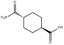 trans-4-CarbaMoylcyclohexanecarboxylic acid Structure