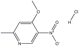 4-메톡시-2-메틸-5-니트로피리딘염산염 구조식 이미지