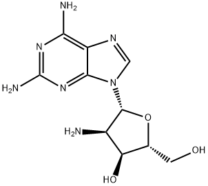 2, 2''-DIAMINO-2''-DEOXYADENOSINE (2''-AMINO-2''-DEOXY-2, 6-DIAMINOPURINERIBOSIDE) 구조식 이미지