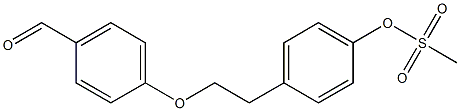 4-[2-(4-forMylphenoxy)ethyl]phenyl Methanesulfonate Structure