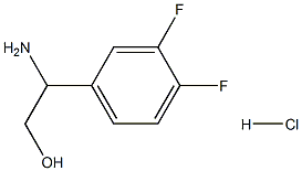2-아미노-2-(3,4-디플루오로페닐)에탄올염산염 구조식 이미지