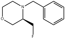 모르폴린,3-(플루오로메틸)-4-(페닐메틸)-,(3R)- 구조식 이미지
