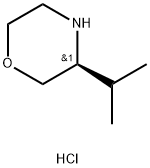 (S)-3-이소프로필모르폴린HCl 구조식 이미지