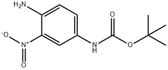 CarbaMic acid, N-(4-aMino-3-nitrophenyl)-, 1,1-diMethylethyl ester Structure