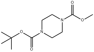 1-tert-Butyl 4-Methyl piperazine-1,4-dicarboxylate Structure