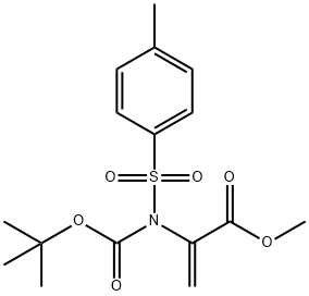 메틸2-(N-(tert-부톡시카르보닐)-4-메틸페닐술폰미도)아크릴레이트 구조식 이미지
