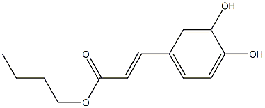 Butyl 3-(3,4-dihydroxyphenyl)acrylate Structure