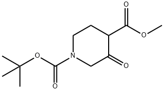 Methyl N-Boc-3-Oxopiperidine-4-carboxylate 구조식 이미지