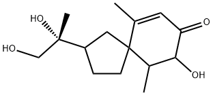 3,11,12-Trihydroxyspirovetiv-1(10)-en-2-one Structure