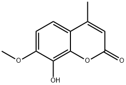 7-Methoxy-8-hydroxy-4-MethylcouMarin 구조식 이미지