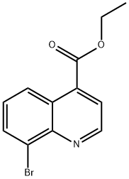 에틸8-브로모퀴놀린-4-카르복실레이트 구조식 이미지