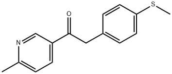 1-(6-Methylpyridin-3-yl)-2-(4-(Methylthio)phenyl)ethanone 구조식 이미지