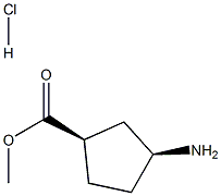 시스메틸3-a미노사이클로펜탄카복실레이트염산염 구조식 이미지