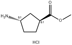 Trans-Methyl 3-aMinocyclopentanecarboxylate hydrochloride Structure