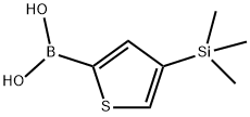4-(Trimethylsilyl)thiophen-2-ylboronic acid Structure
