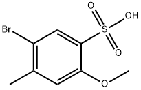 벤젠술폰산,5–broMo–2–메톡시–4–메틸 구조식 이미지