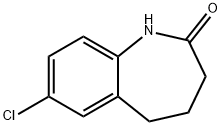 7-Chloro-1,3,4,5-tetrahydro-2H-1-benzazepin-2-one 구조식 이미지