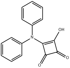 3-사이클로부텐-1,2-다이온,3-(다이페닐아민)-4-하이드록시- 구조식 이미지