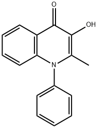 3-Hydroxy-2-Methyl-1-phenylquinolin-4(1H)-one Structure