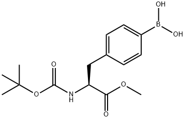 (S)-(4-(2-((tert-Butoxycarbonyl)aMino)-3-Methoxy-3-oxopropyl)phenyl)boronic acid Structure