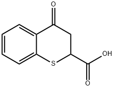 2H-1-Benzothiopyran-2-carboxylic acid, 3,4-dihydro-4-oxo- Structure