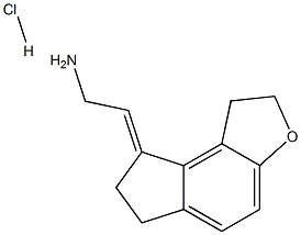 (E)-2-(1,6,7,8-Tetrahydro-2H-indeno[5,4-b]furan-8-ylidene)ethylaMine hydrochloride 구조식 이미지