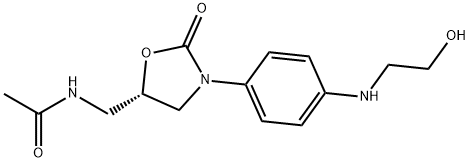 N-[[(5S)-3-[4-[(2-Hydroxyethyl)aMino]phenyl]-2-oxo-5-oxazolidinyl]Methyl]acetaMide (Linezolid IMpurity) Structure