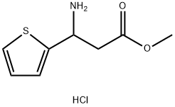 메틸3-a미노-3-(티오펜-2-일)프로파노에이트염산염 구조식 이미지