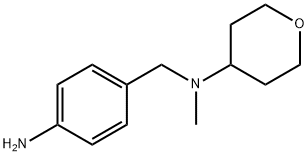 4-[N-Methyl-N-(tetrahydro-2H-pyran-4-yl)aMinoMethyl]aniline Structure