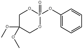 5,5-디메톡시-2-페녹시-1,3,2-디옥사포스포리난2-옥사이드 구조식 이미지
