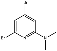 4,6-DibroMo-N,N-diMethylpyridin-2-aMine Structure