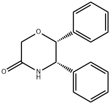(5S-cis)-5,6-diphenyl-3-Morpholinone Structure