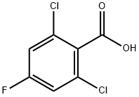 2,6-Dichloro-4-fluorobenzoic acid Structure
