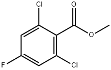 메틸2,6-디클로로-4-플루오로벤조에이트 구조식 이미지