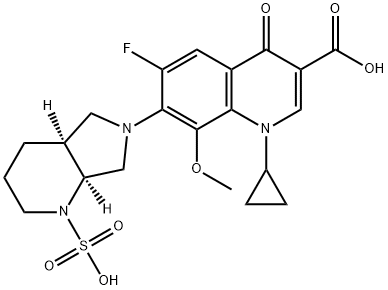 Moxifloxacin N-sulfate Structure