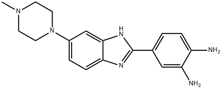 1,2-BenzenediaMine, 4-[6-(4-Methyl-1-piperazinyl)-1H-benziMidazol-2-yl]- Structure