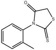 2-Thioxo-3-(2-Methylphenyl)-4-thiazolidinone, 95% Structure