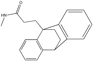 N-Methyl-9,10-ethanoanthracene-9(10H)-propionamide Structure
