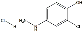 2-클로로-4-히드라지닐페놀염산염 구조식 이미지