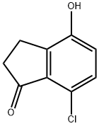 7-Chloro-4-hydroxy-2,3-dihydro-1H-inden-1-one Structure