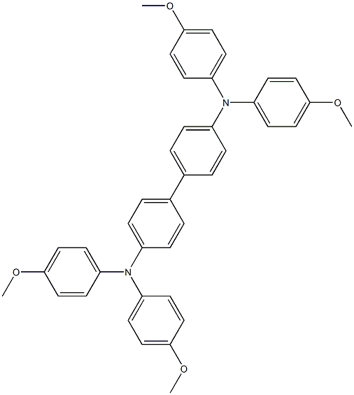 MeO-TPD,N,N,N',N'-테트라키스(4-메톡시-페닐)벤지딘 구조식 이미지