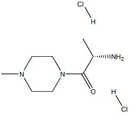 (S)-2-AMino-1-(4-Methyl-1-piperazinyl)-1-propanone 2HCl 구조식 이미지