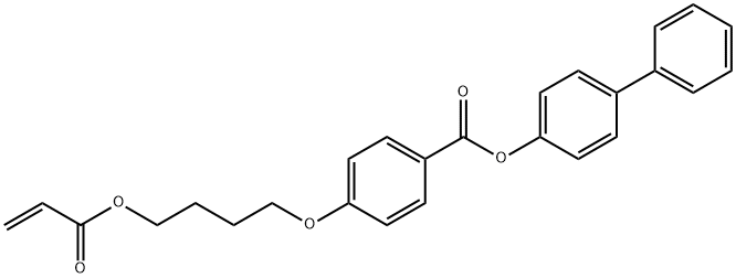 4-[4-[(1-옥소-2-프로페닐)옥시]부톡시]벤조산[1,1'-비페닐]-4-일에스테르 구조식 이미지